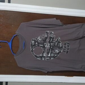 Star Wars Death Star Schematics Grey Men's XL Short Sleeve T-Shirt